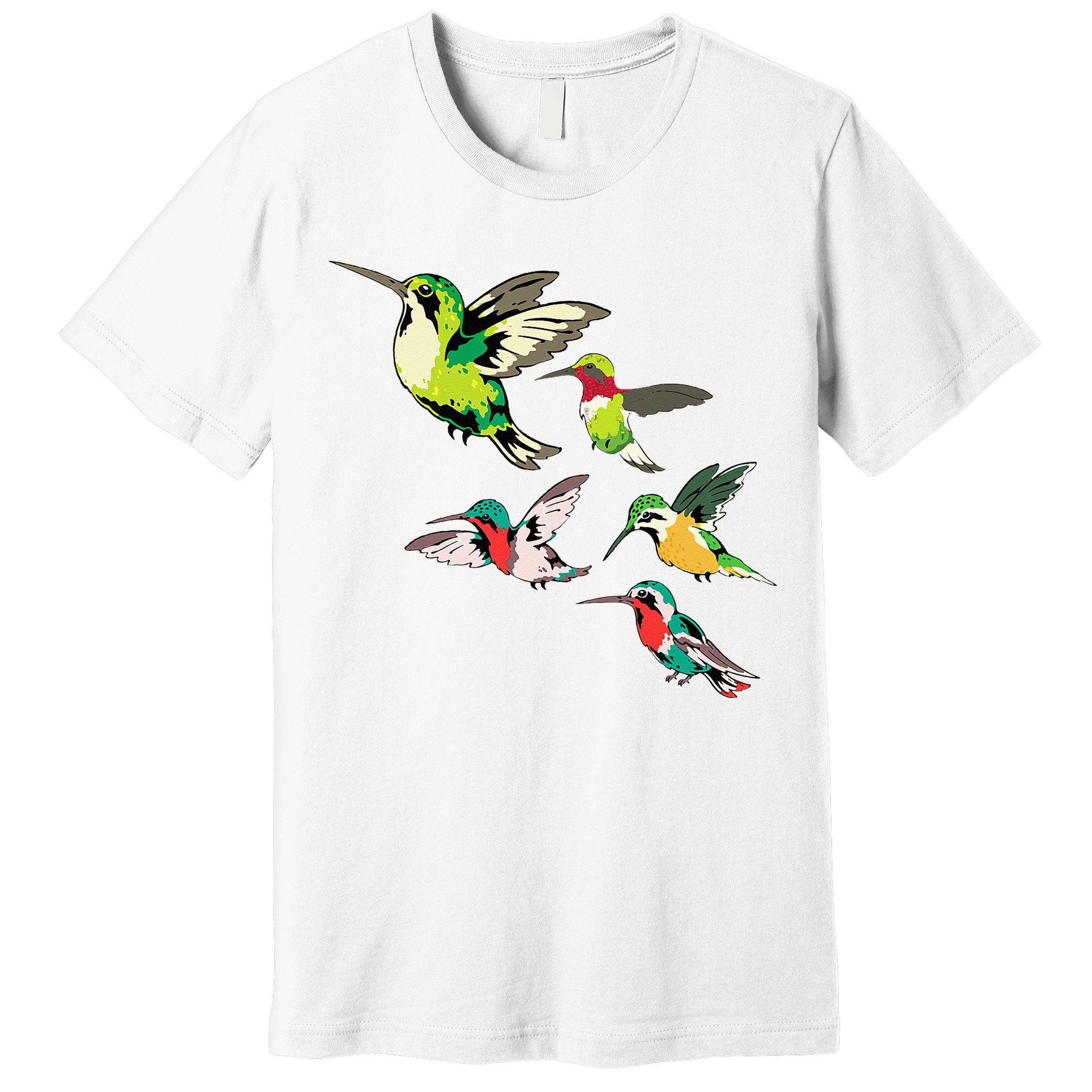Animal Lover Birdwatching Beautiful Bird Hummingbird Premium T-Shirt