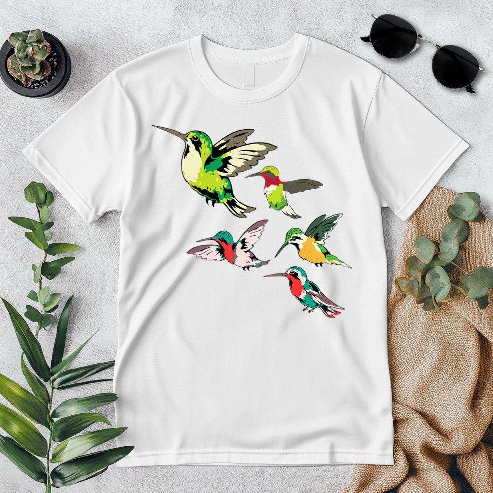 Animal Lover Birdwatching Beautiful Bird Hummingbird Premium T-Shirt
