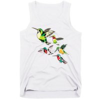 Animal Lover Birdwatching Beautiful Bird Hummingbird Tank Top