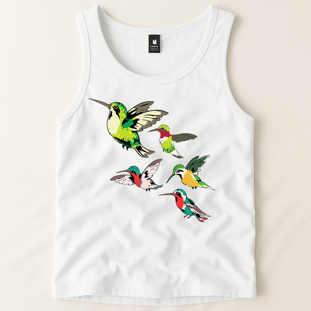 Animal Lover Birdwatching Beautiful Bird Hummingbird Tank Top