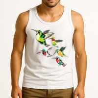 Animal Lover Birdwatching Beautiful Bird Hummingbird Tank Top