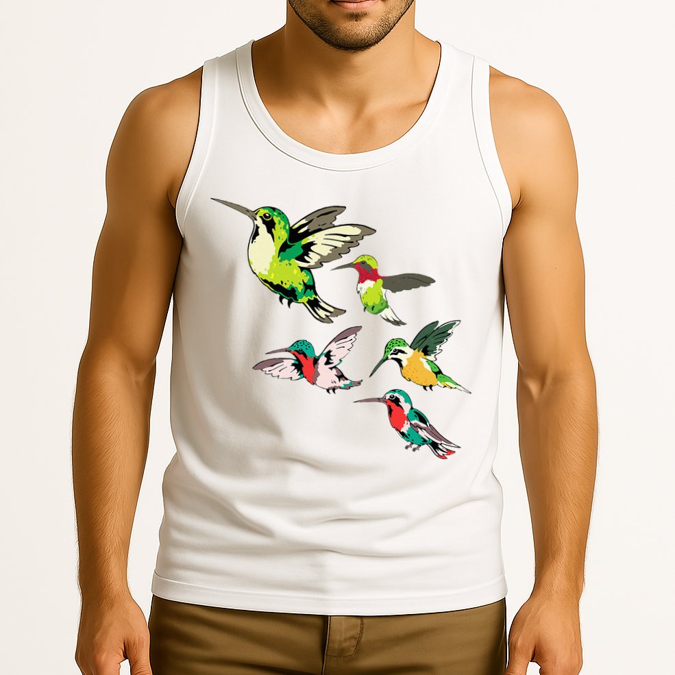 Animal Lover Birdwatching Beautiful Bird Hummingbird Tank Top