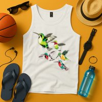 Animal Lover Birdwatching Beautiful Bird Hummingbird Tank Top