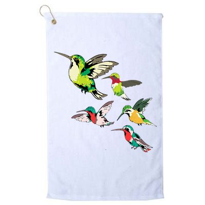 Animal Lover Birdwatching Beautiful Bird Hummingbird Golf Towel