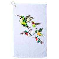 Animal Lover Birdwatching Beautiful Bird Hummingbird Golf Towel