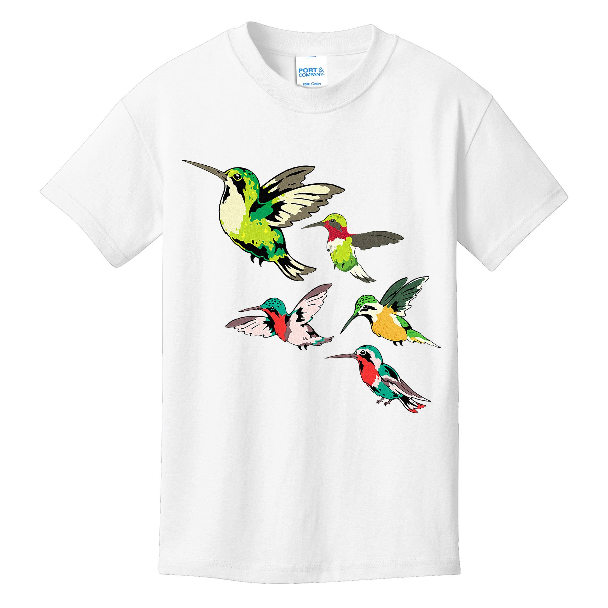 Animal Lover Birdwatching Beautiful Bird Hummingbird Kids T-Shirt