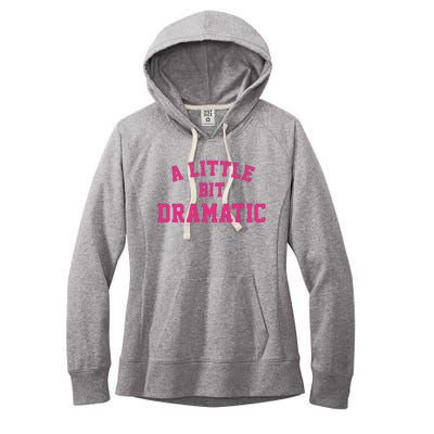 A Little Bit Dramatic Halloween Queen  Women's Fleece Hoodie