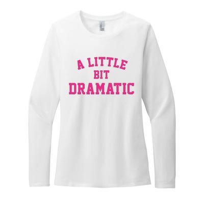 A Little Bit Dramatic Halloween Queen  Womens CVC Long Sleeve Shirt