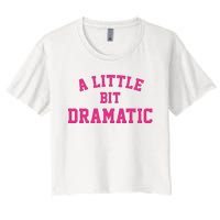 A Little Bit Dramatic Halloween Queen  Women's Crop Top Tee