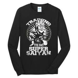 Anime Lover Bodybuilder Workout Fitness Gym Gift Tall Long Sleeve T-Shirt