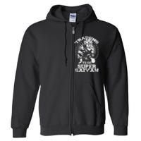 Anime Lover Bodybuilder Workout Fitness Gym Gift Full Zip Hoodie