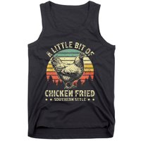 A Little Bit Of Chicken Fried Southern Fast Food Lover Tank Top