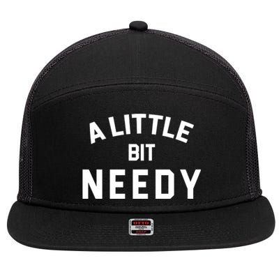 A Little Bite Needy 7 Panel Mesh Trucker Snapback Hat