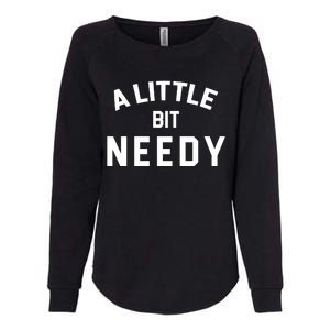 A Little Bite Needy Womens California Wash Sweatshirt