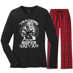 Anime Lover Bodybuilder Workout Fitness Gym Women's Long Sleeve Flannel Pajama Set 