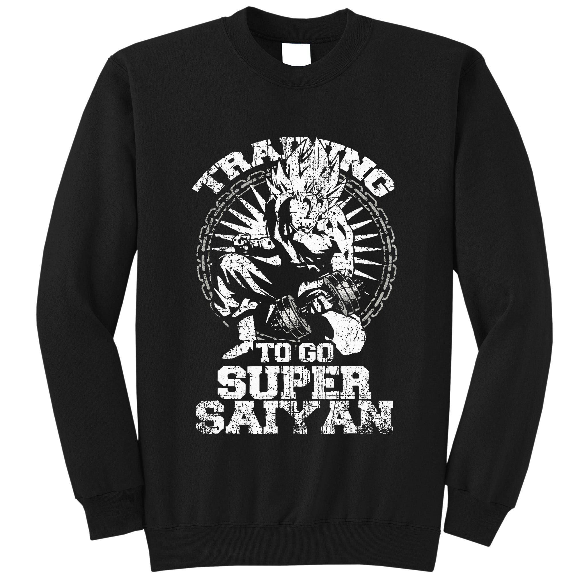 Anime Lover Bodybuilder Workout Fitness Gym Tall Sweatshirt