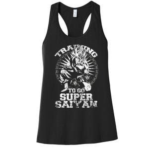 Anime Lover Bodybuilder Workout Fitness Gym Women's Racerback Tank