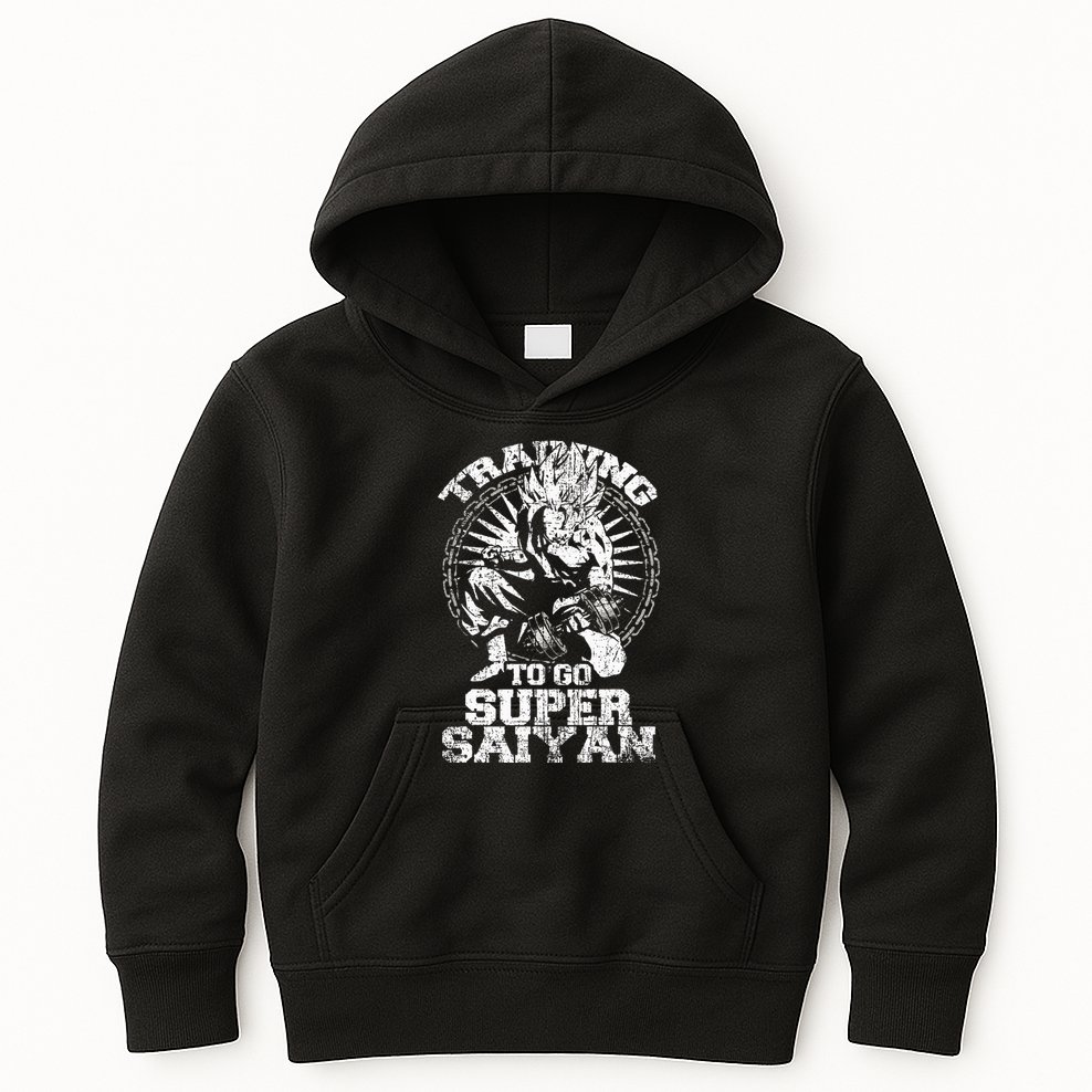 Anime Lover Bodybuilder Workout Fitness Gym Kids Hoodie