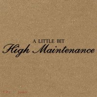 A Little Bit High Maintenance Limited Cotton Canvas Backpack