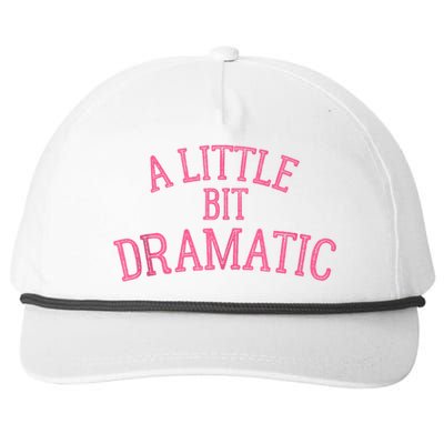 A Little Bit Dramatic Snapback Five-Panel Rope Hat