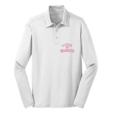 A Little Bit Dramatic Silk Touch Performance Long Sleeve Polo