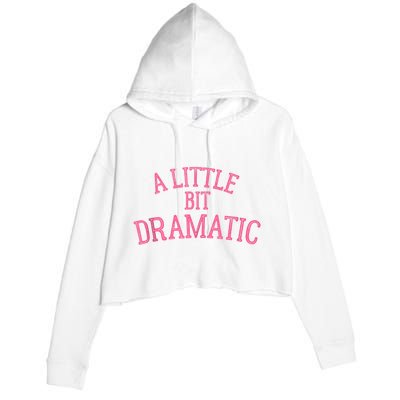 A Little Bit Dramatic Crop Fleece Hoodie