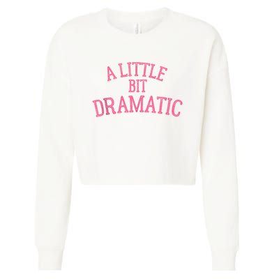 A Little Bit Dramatic Cropped Pullover Crew