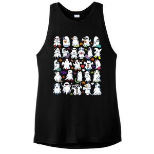 Alphabet Lore Boo Halloween Ghost Pumpkin Ladies PosiCharge Tri-Blend Wicking Tank