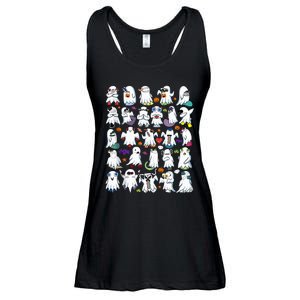 Alphabet Lore Boo Halloween Ghost Pumpkin Ladies Essential Flowy Tank