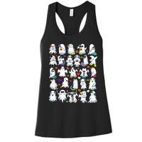 Alphabet Lore Boo Halloween Ghost Pumpkin Women's Racerback Tank