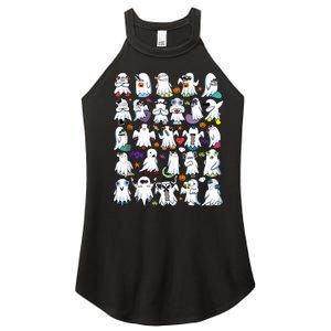 Alphabet Lore Boo Halloween Ghost Pumpkin Women's Perfect Tri Rocker Tank