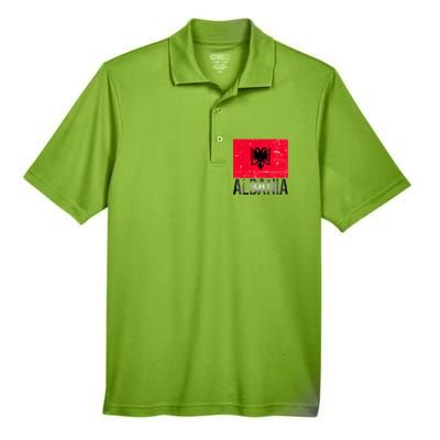 Albania Flag Albanians Soccer Football Team Men's Origin Performance Piqué Polo