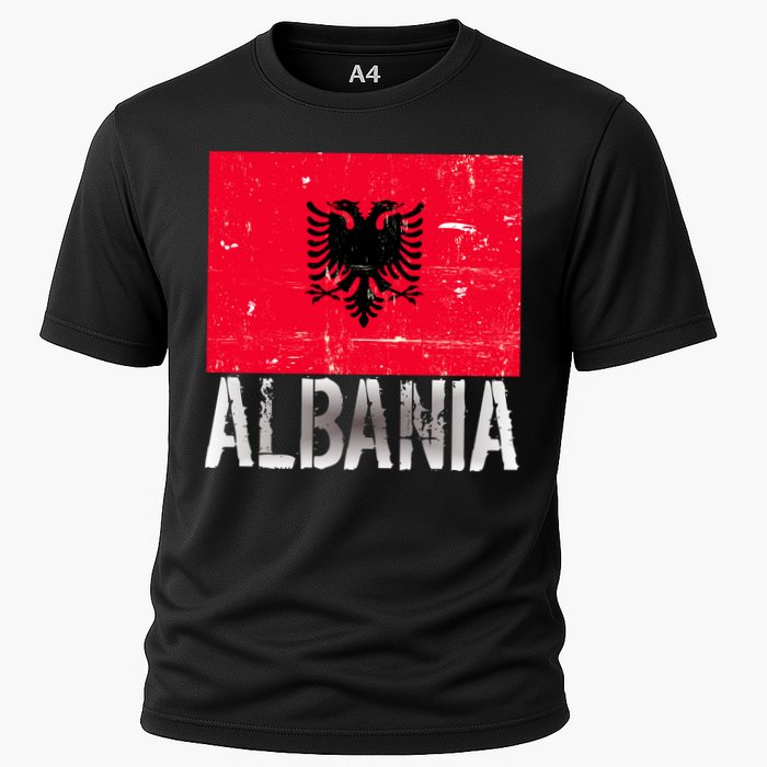 Albania Flag Albanians Soccer Football Team Cooling Performance Crew T-Shirt