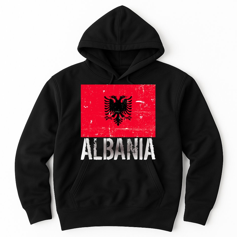 Albania Flag Albanians Soccer Football Team Hoodie