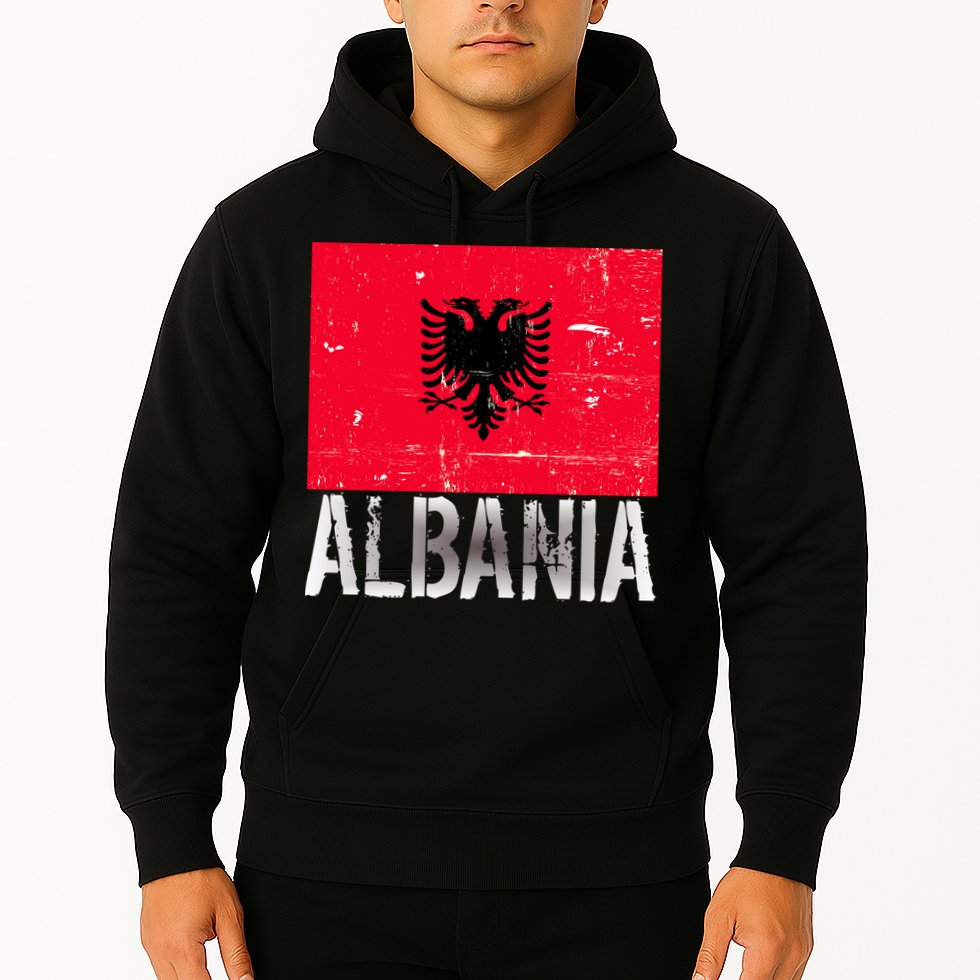 Albania Flag Albanians Soccer Football Team Hoodie