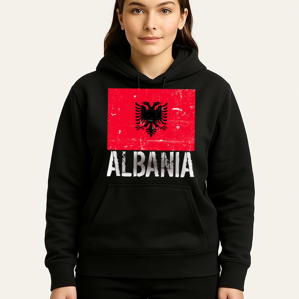 Albania Flag Albanians Soccer Football Team Hoodie