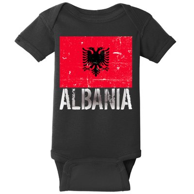 Albania Flag Albanians Soccer Football Team Baby Bodysuit
