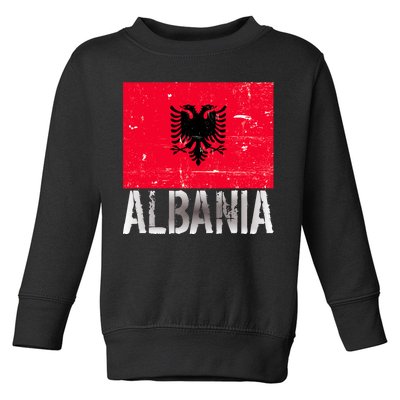 Albania Flag Albanians Soccer Football Team Toddler Sweatshirt