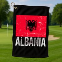 Albania Flag Albanians Soccer Football Team Golf Towel