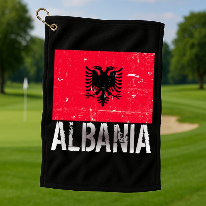 Albania Flag Albanians Soccer Football Team Golf Towel