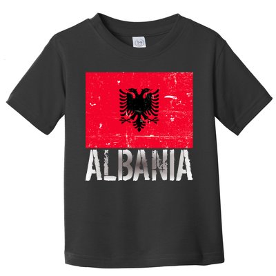 Albania Flag Albanians Soccer Football Team Toddler T-Shirt