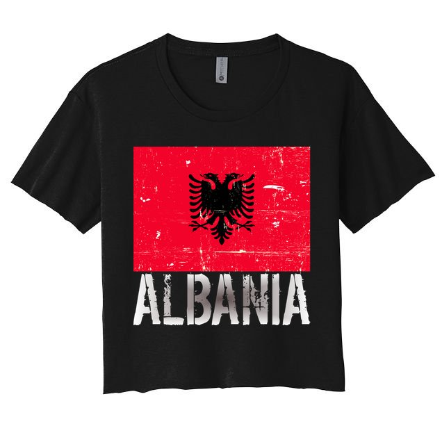 Albania Flag Albanians Soccer Football Team Crop Top