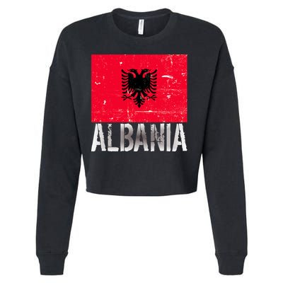 Albania Flag Albanians Soccer Football Team Cropped Pullover Crew