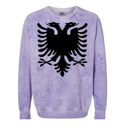 Albanian Flag Eagle Colorblast Crewneck Sweatshirt