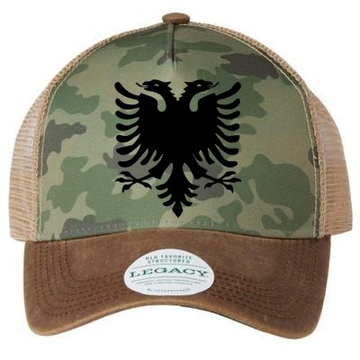 Albanian Flag Eagle Legacy Tie Dye Trucker Hat