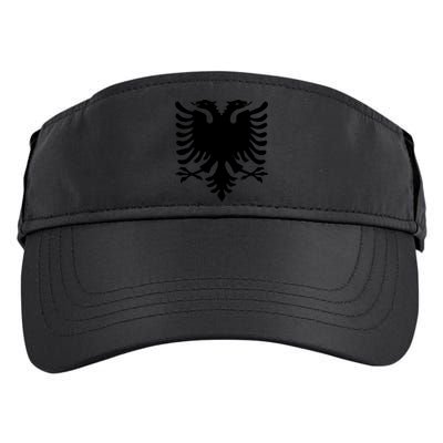 Albanian Flag Eagle Adult Drive Performance Visor
