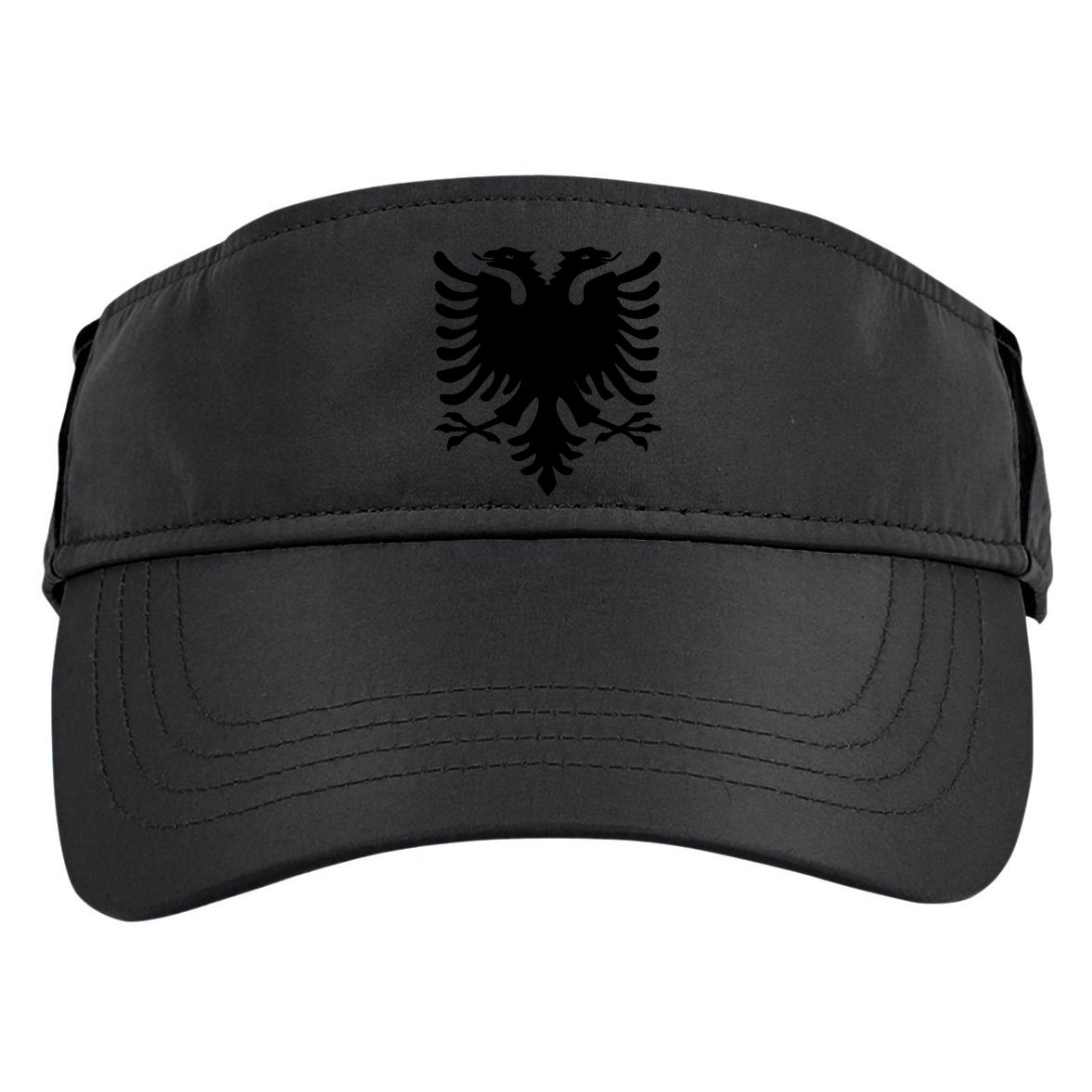 Albanian Flag Eagle Adult Drive Performance Visor