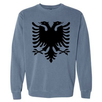 Albanian Flag Eagle Garment-Dyed Sweatshirt