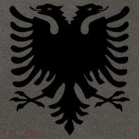Albanian Flag Eagle Cotton Canvas Backpack