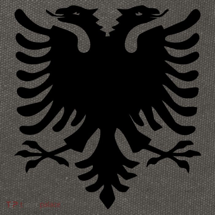 Albanian Flag Eagle Cotton Canvas Backpack